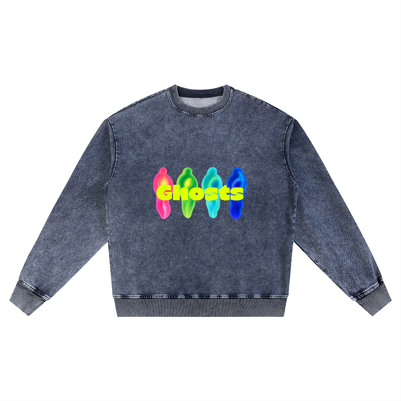 Ghost-Denim Sweatshirt • 380 GSM (11.2 oz)