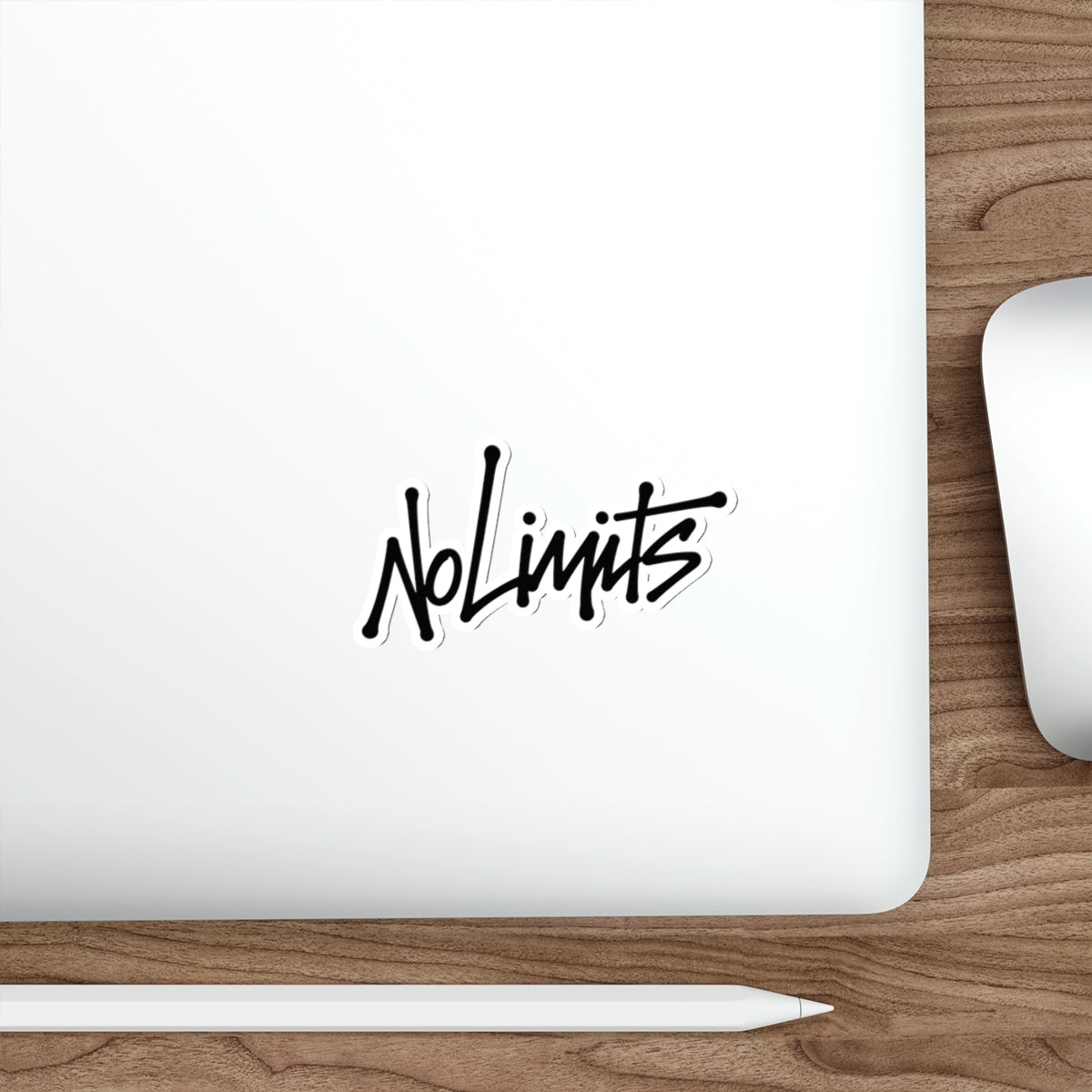 Signed "No Limits" Die-Cut Sticker
