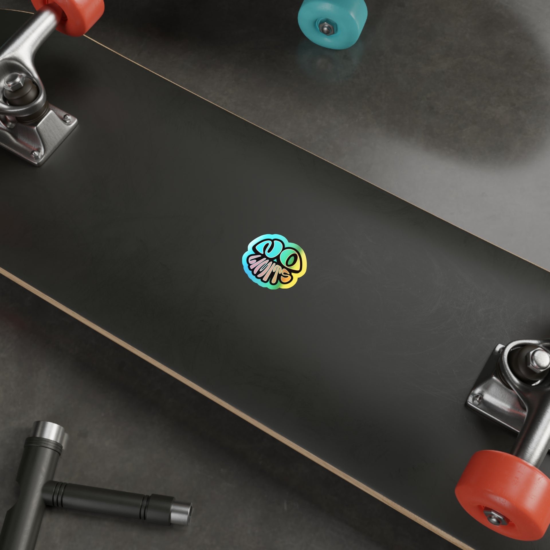 Rainbow Holographic "No Limits" Sticker