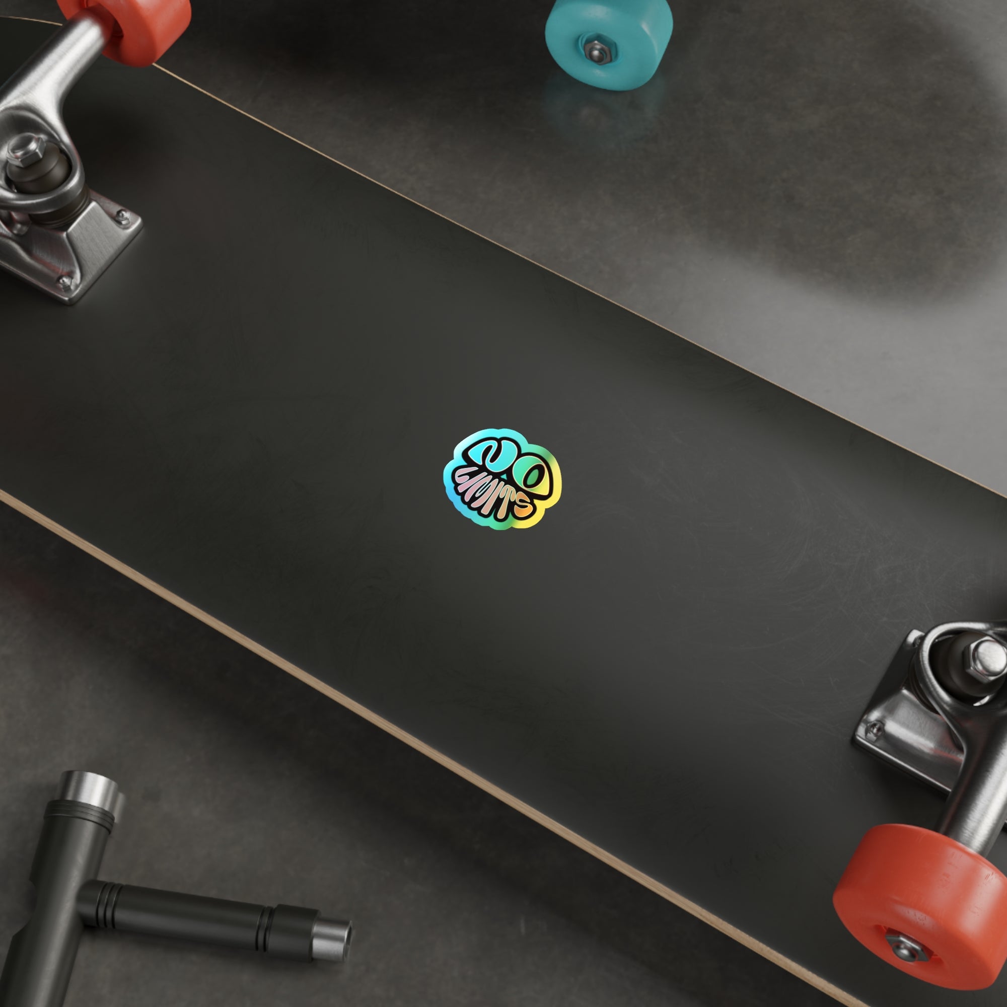 Rainbow Holographic "No Limits" Sticker