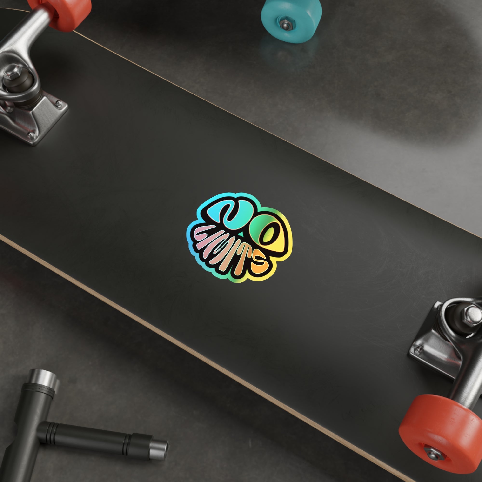 Rainbow Holographic "No Limits" Sticker