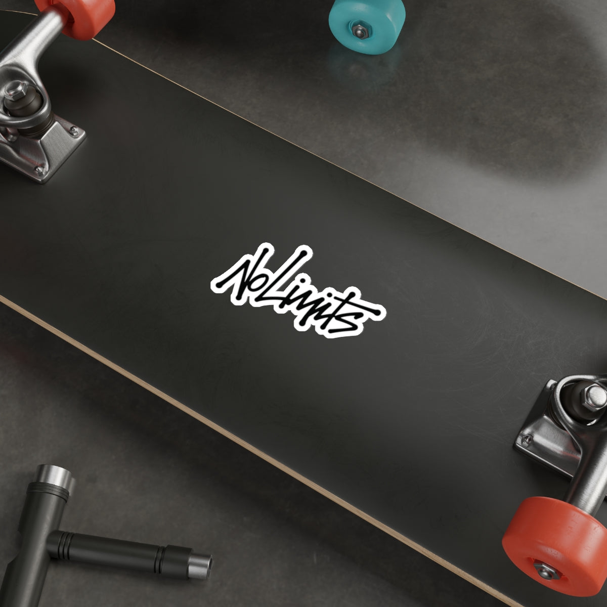 Signed "No Limits" Die-Cut Sticker