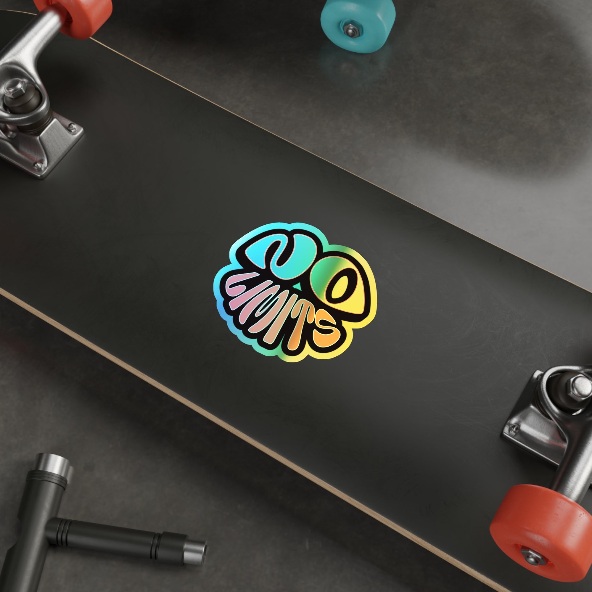 Rainbow Holographic "No Limits" Sticker