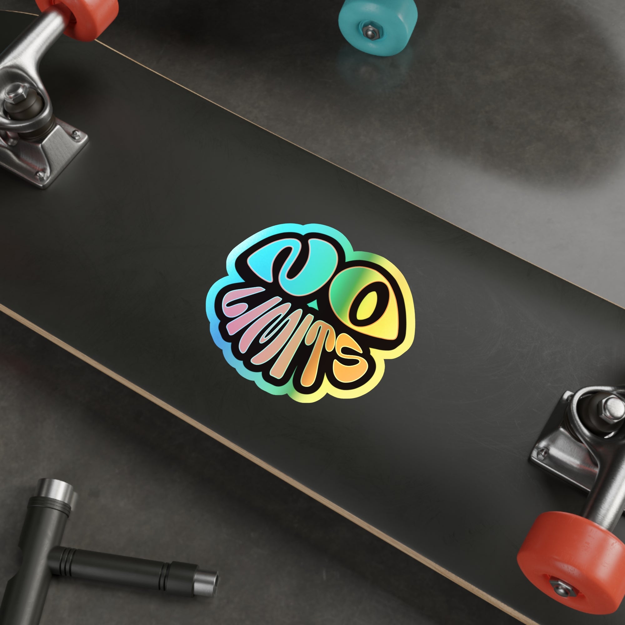 Rainbow Holographic "No Limits" Sticker