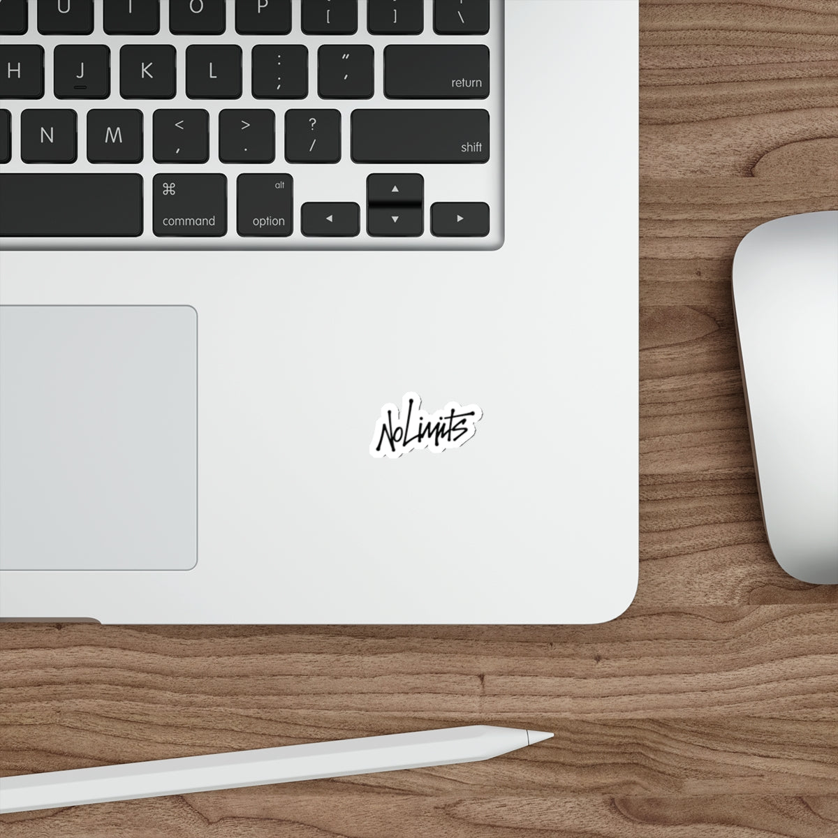 Signed "No Limits" Die-Cut Sticker