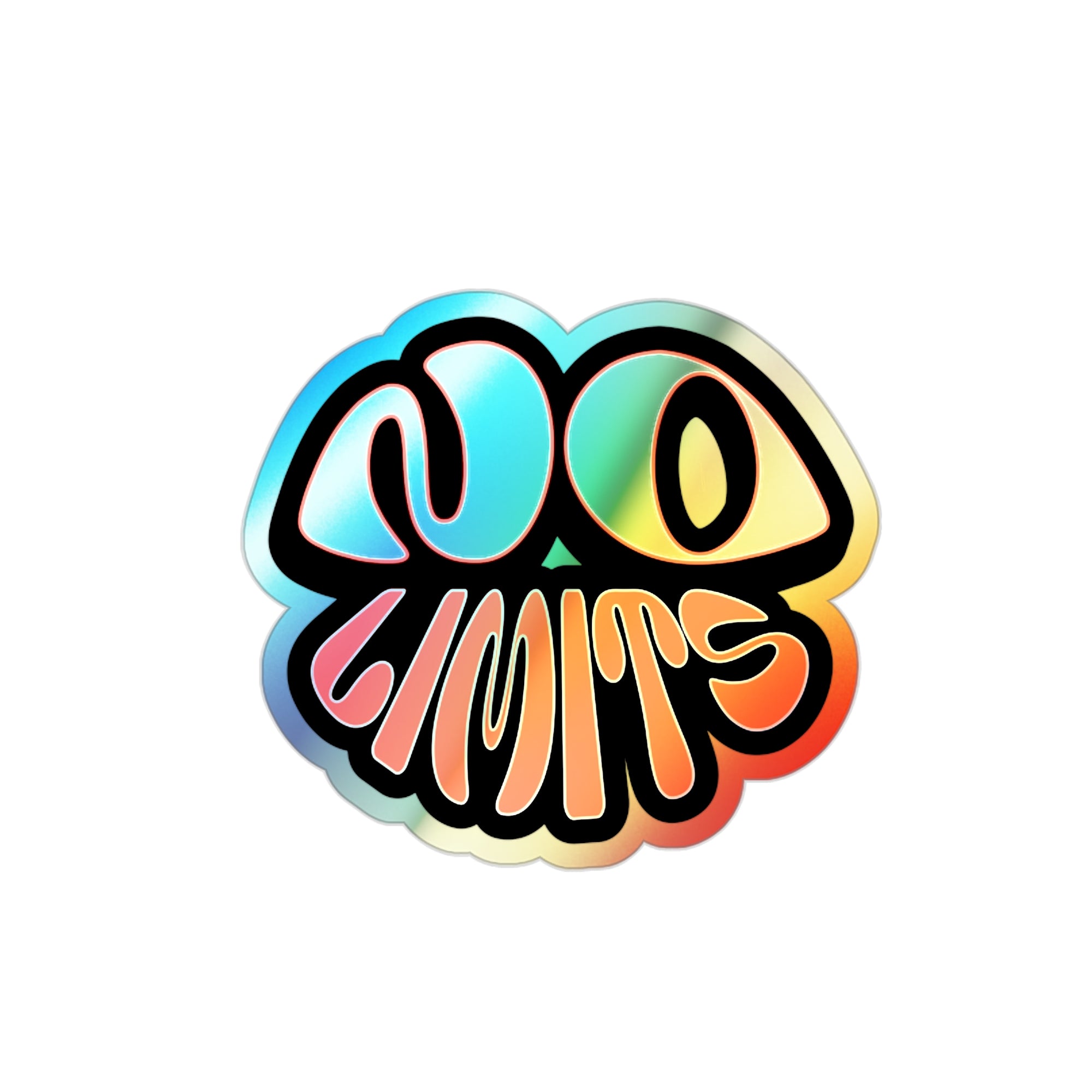 Rainbow Holographic "No Limits" Sticker