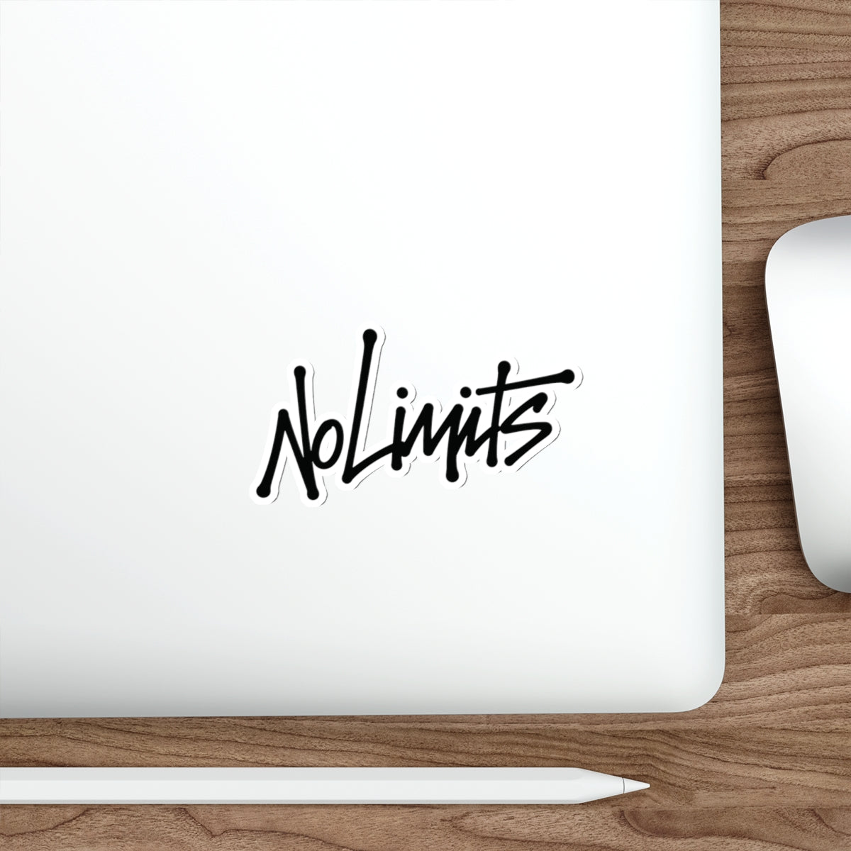 Signed "No Limits" Die-Cut Sticker