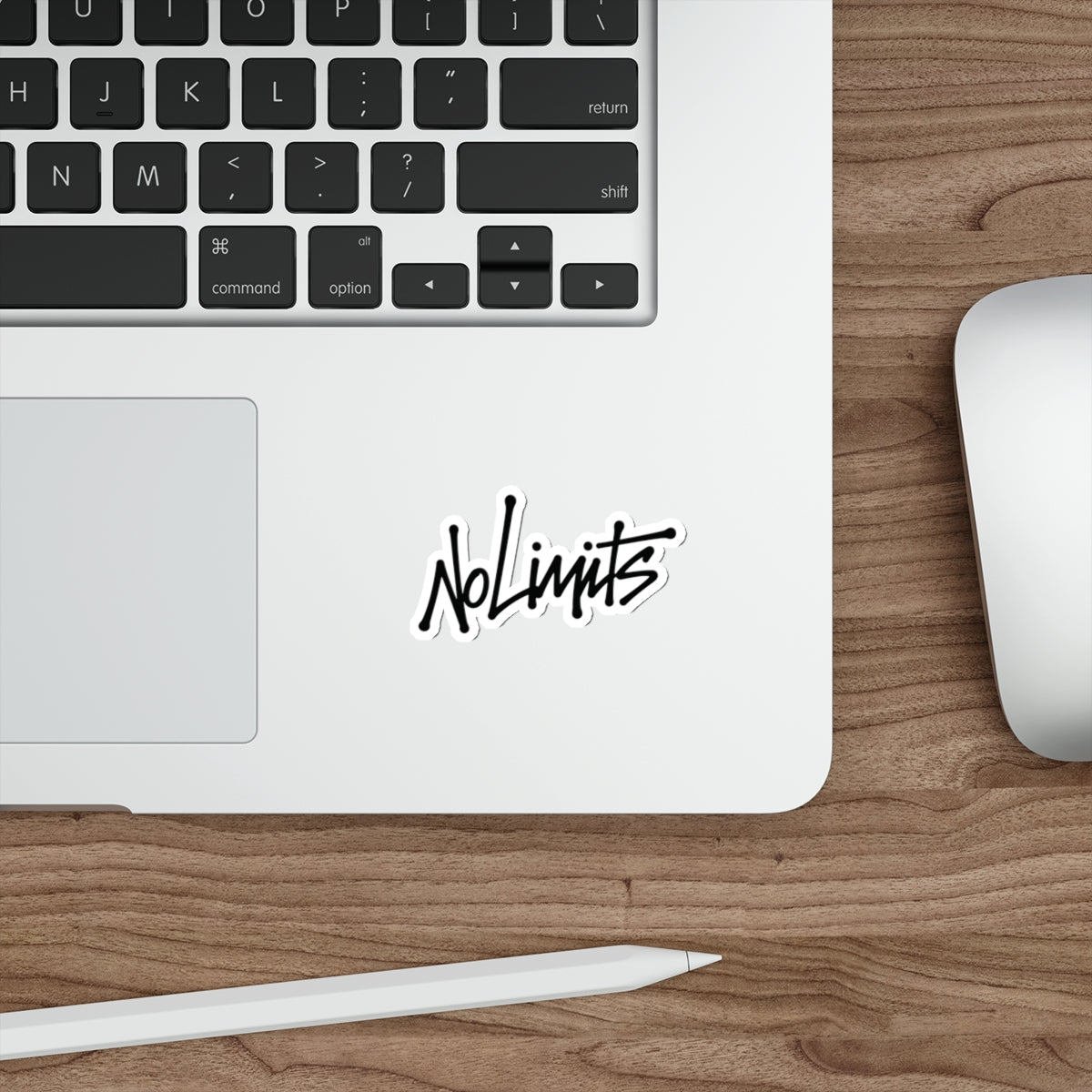 Signed "No Limits" Die-Cut Sticker