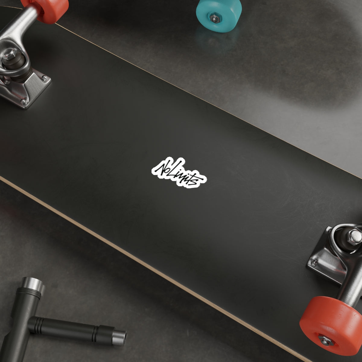 Signed "No Limits" Die-Cut Sticker