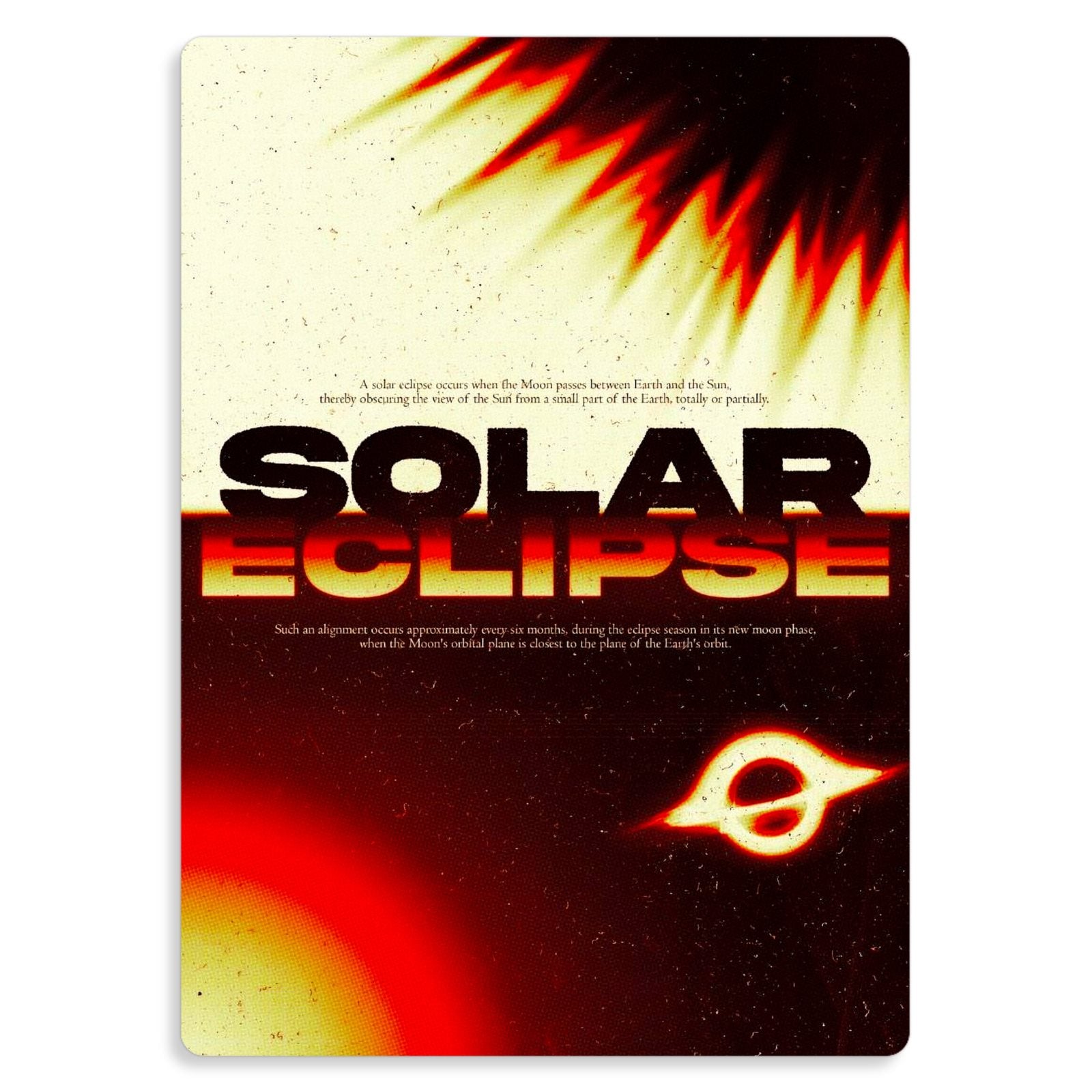 Solar Eclipse Metal Poster