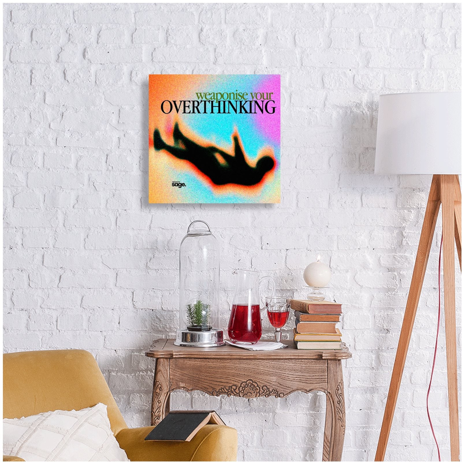 Weaponize Your Overthinking Metal Poster