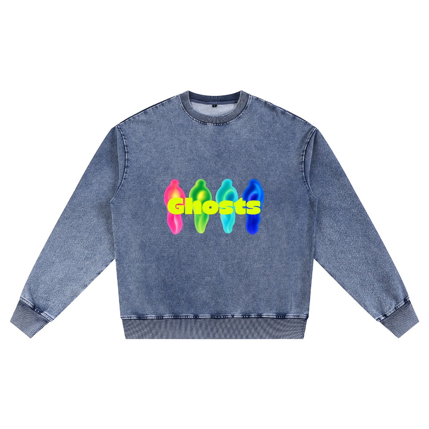 Ghost-Denim Sweatshirt • 380 GSM (11.2 oz)