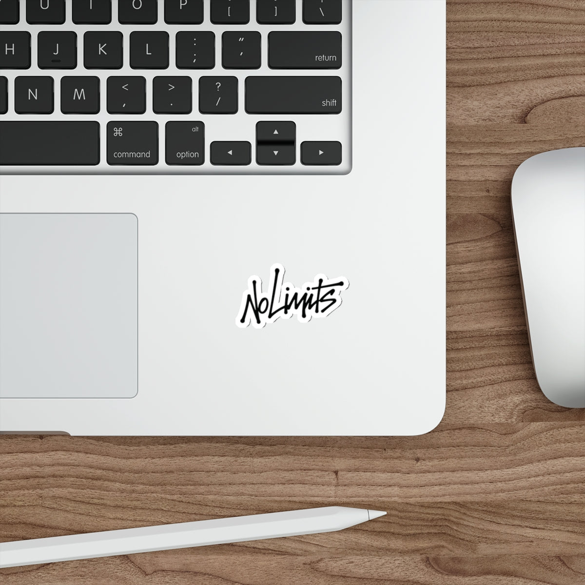 Signed "No Limits" Die-Cut Sticker