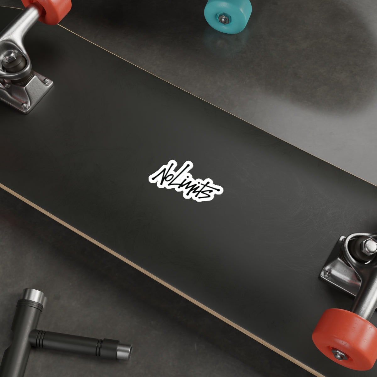 Signed "No Limits" Die-Cut Sticker