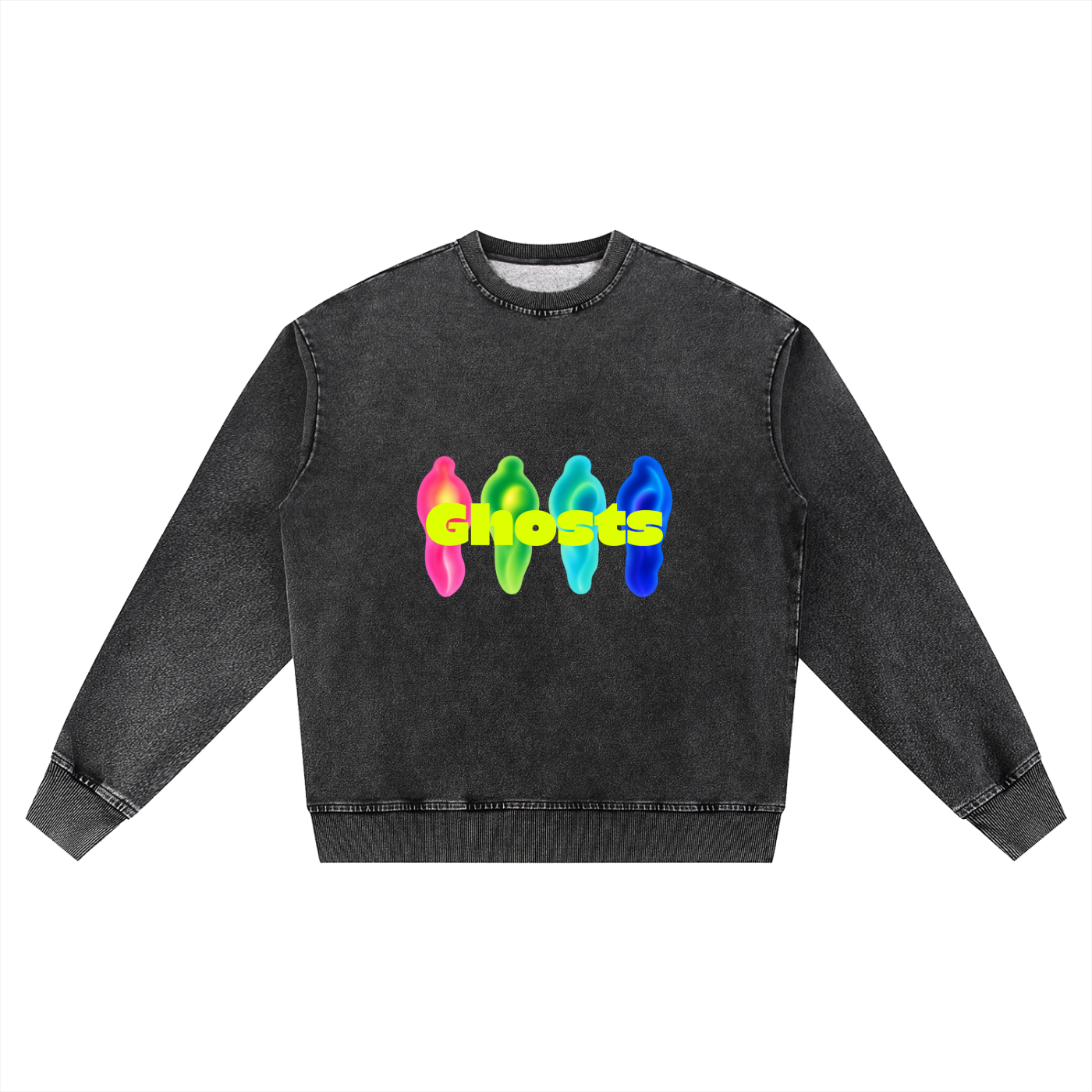 Ghost-Denim Sweatshirt • 380 GSM (11.2 oz)