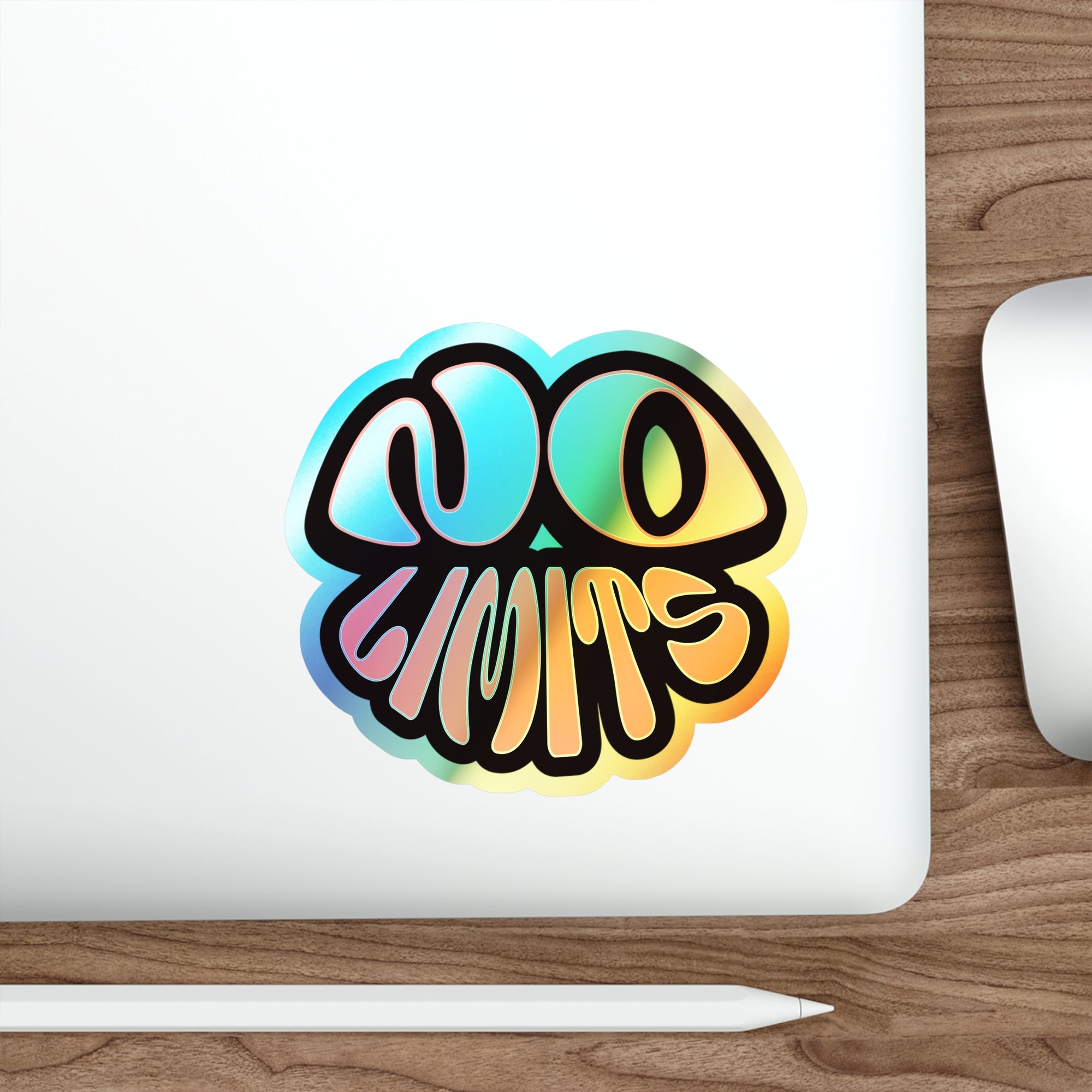 Rainbow Holographic "No Limits" Sticker