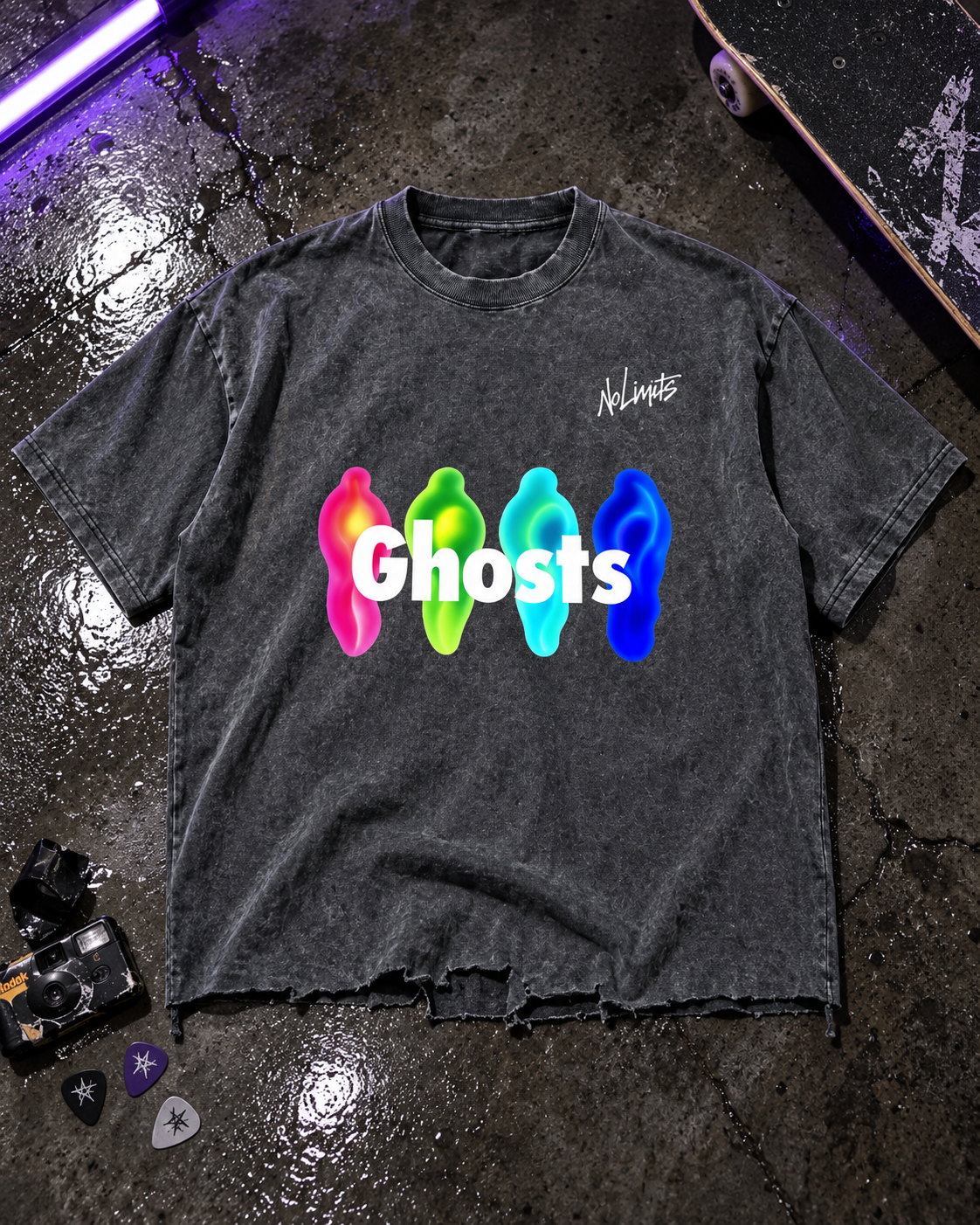 Ghost-Denim Signature T-Shirt • 340 GSM (10 oz)