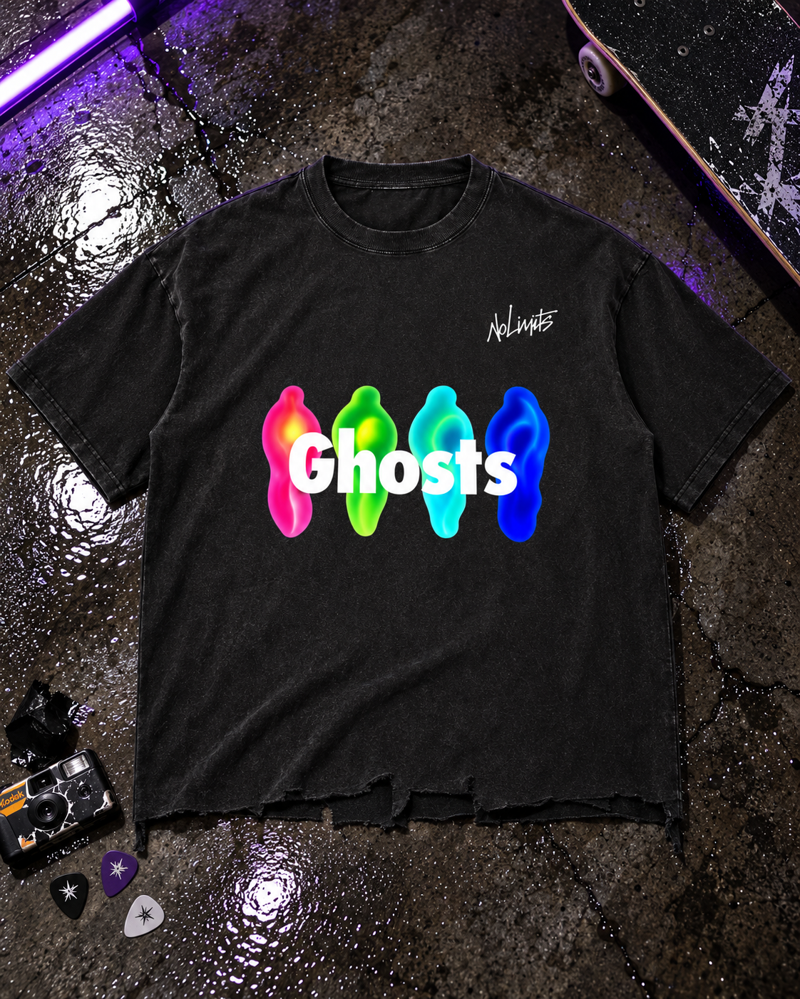 Ghost-Denim Signature T-Shirt • 340 GSM (10 oz)