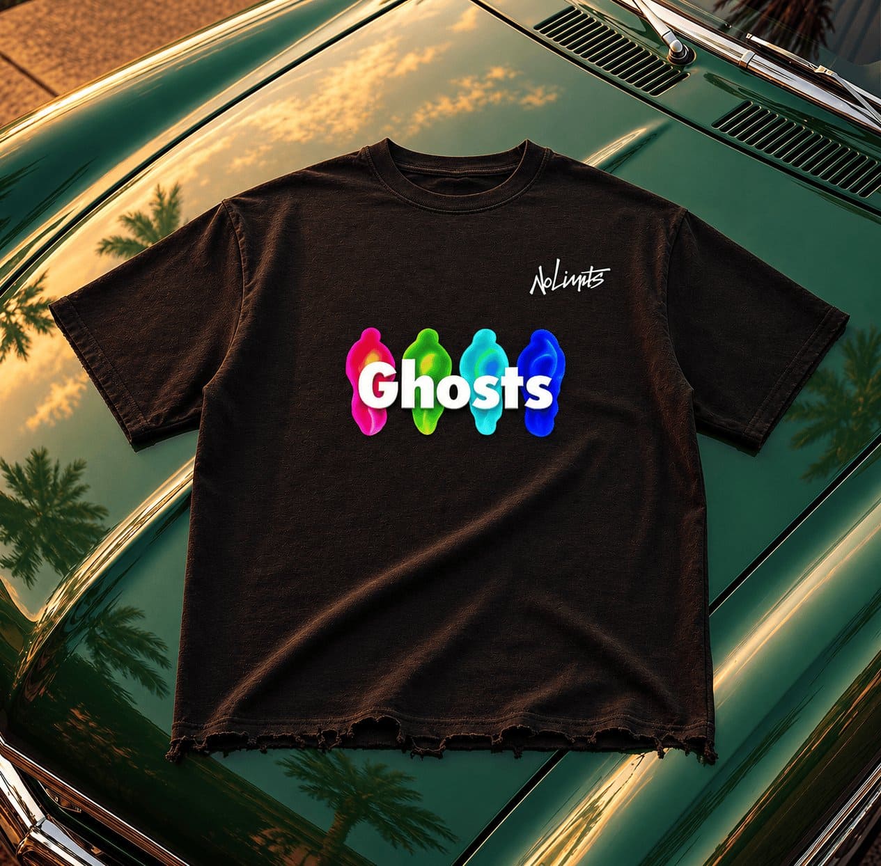 Ghost-Denim Signature T-Shirt • 340 GSM (10 oz)