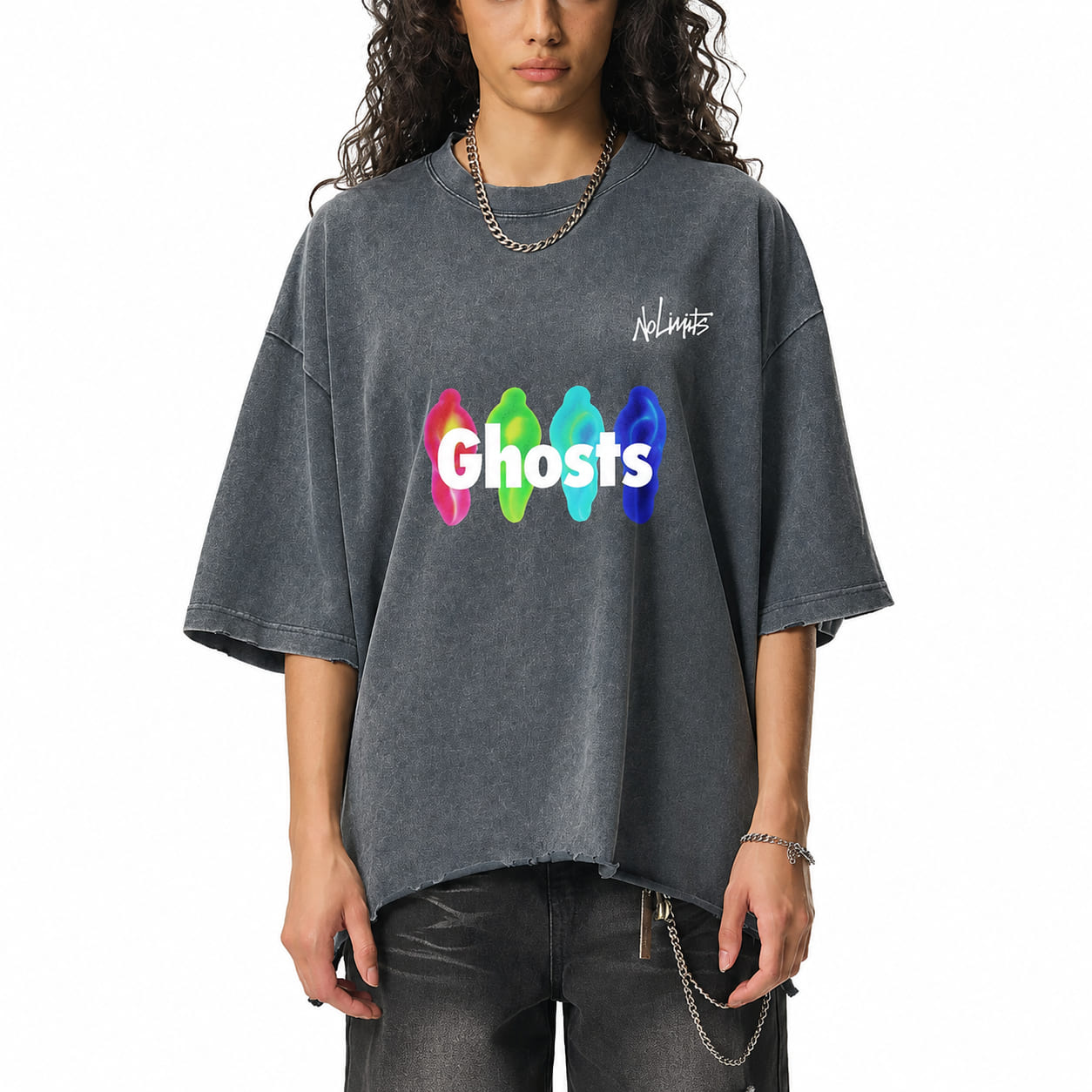 Ghost-Denim Signature T-Shirt • 340 GSM (10 oz)