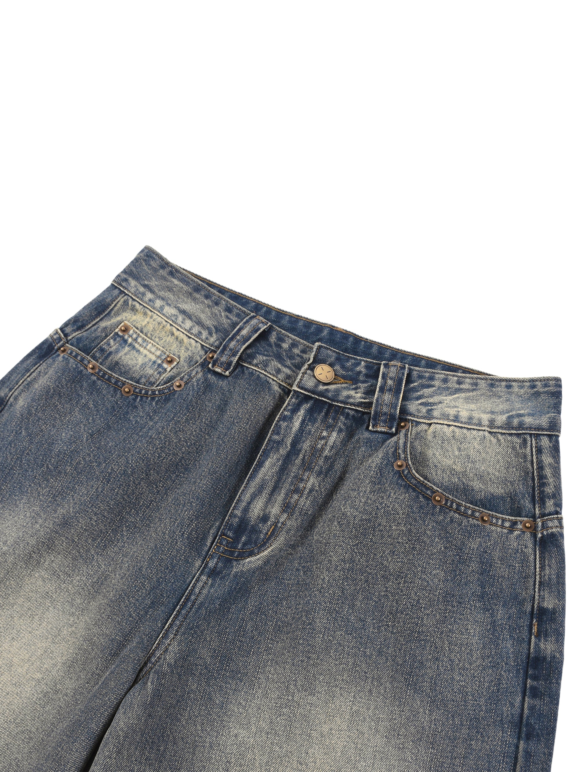 Vintage-Wash Denim Shorts • 385 GSM  (11.4 oz)