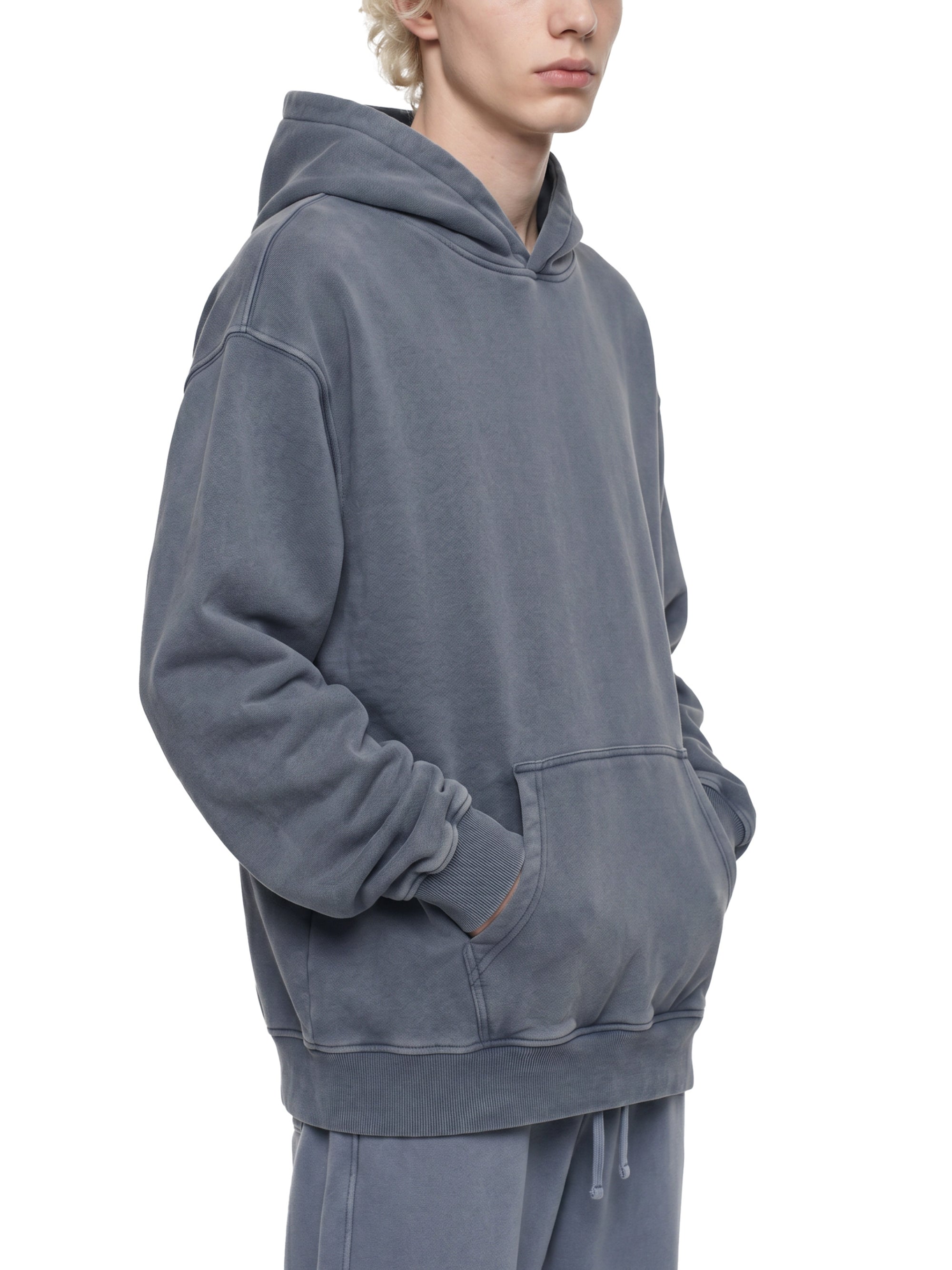 Ghost-Denim Hoodie • 355 GSM (10.5 oz)